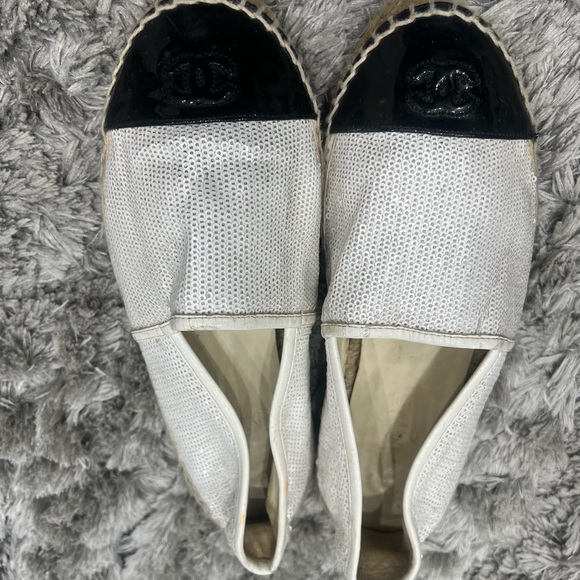 Chanel Patent Leather Glitters Espadrilles - Picture 1 of 12